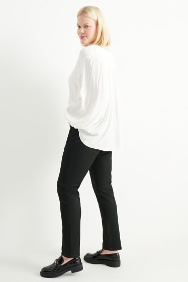 Dona - Slim jeans - mid waist - negre