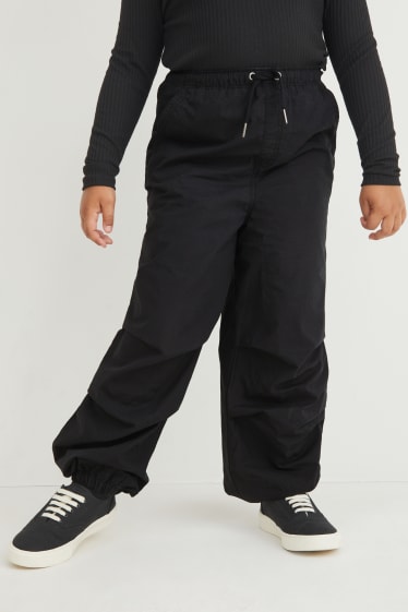 Kinderen: meisjes - Uitgebreide maten - broek - zwart