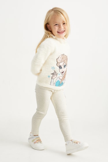 Kinderen: meisjes - Set van 2 - Frozen - thermolegging - mintgroen