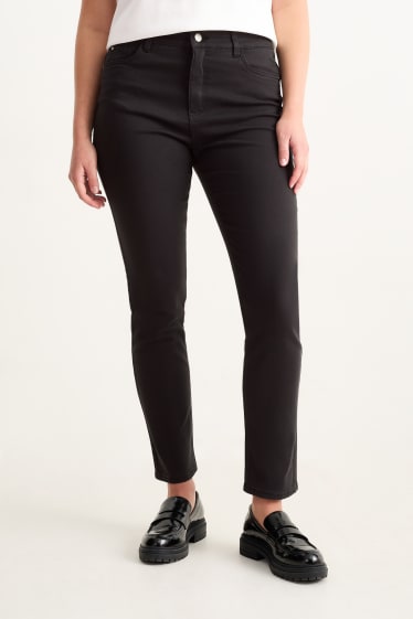 Women - Slim jeans - high waist - LYCRA® - black