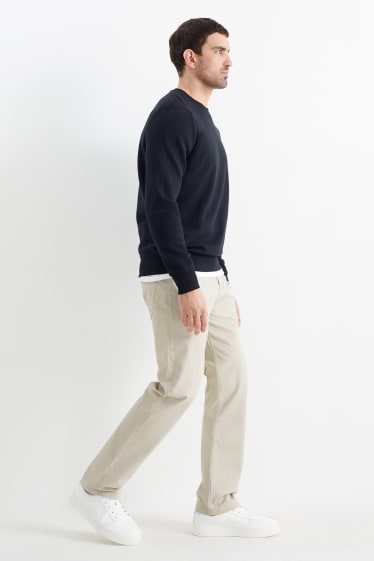 Uomo - Pantaloni - regular fit - beige chiaro