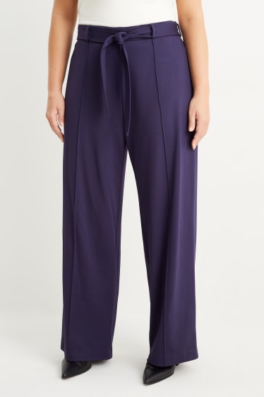 Damen - Jersey-Hose - Comfort Fit - lila