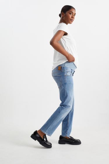 Kobiety - Dżinsy ciążowe - straight jeans - LYCRA® - dżins-jasnoniebieski