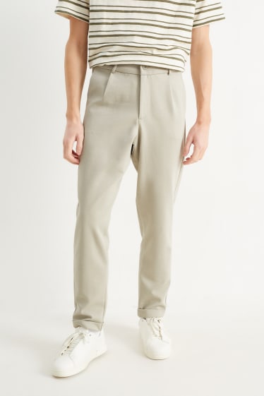 Pánské - Kalhoty chino - regular fit - šedá