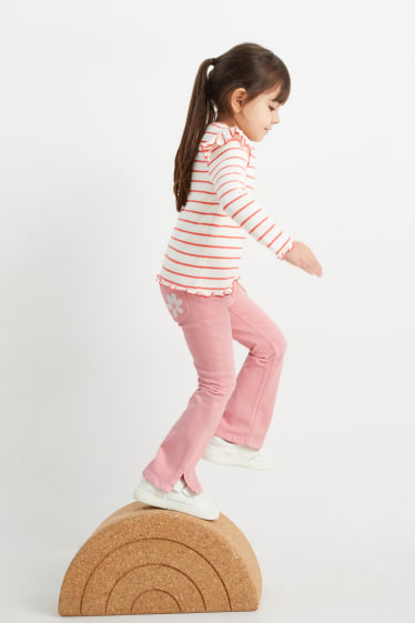 Children Girls - Flared jeans - rose
