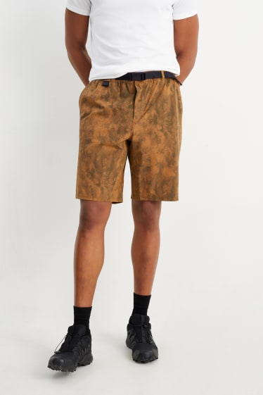 Men - Shorts - patterned - light brown
