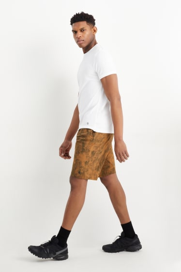 Men - Shorts - patterned - light brown