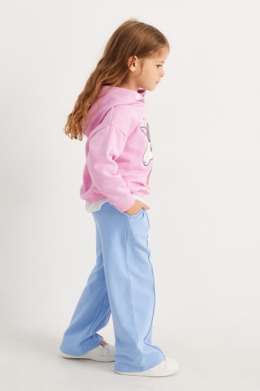 Dětské - Teplákové kalhoty - světle modrá
