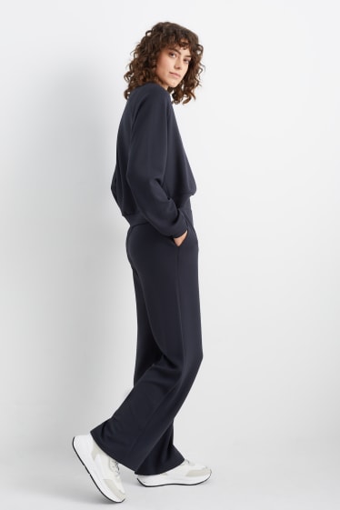 Femmes - Pantalon de jogging basique - bleu foncé