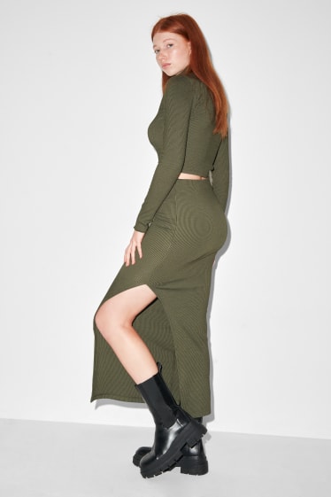 Femmes - Jupe - vert foncé