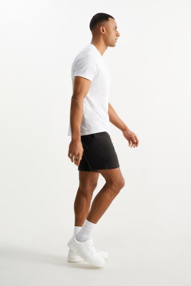 Heren - Sweatshorts - zwart