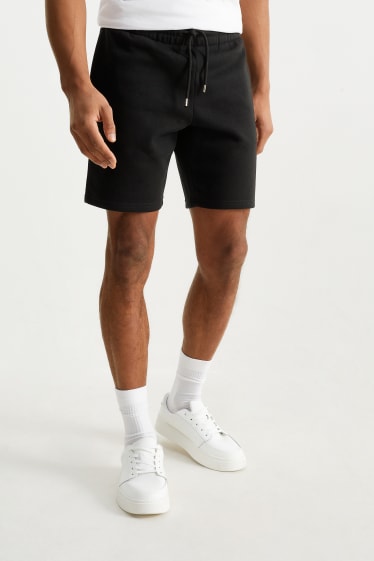 Heren - Sweatshorts - zwart