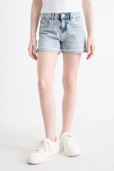 Enfants - Short en jean - jean bleu clair