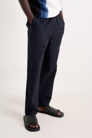 Uomo - Pantaloni chino - tapered fit - blu scuro