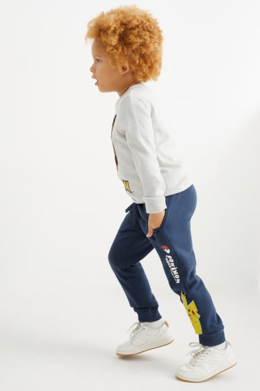 Enfants garçons - Lot de 3 - Pokémon - pantalon de jogging - bleu foncé