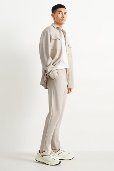 Men - Joggers - beige
