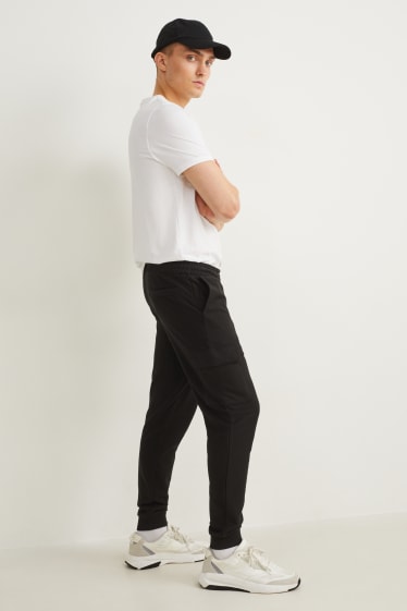 Herren - Cargo-Jogginghose - schwarz