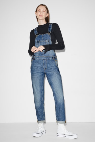 Femei - CLOCKHOUSE - salopetă din denim - denim-albastru