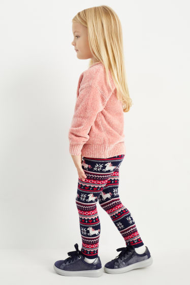 Nena - Unicorn - leggings de punt nadalencs - blau fosc
