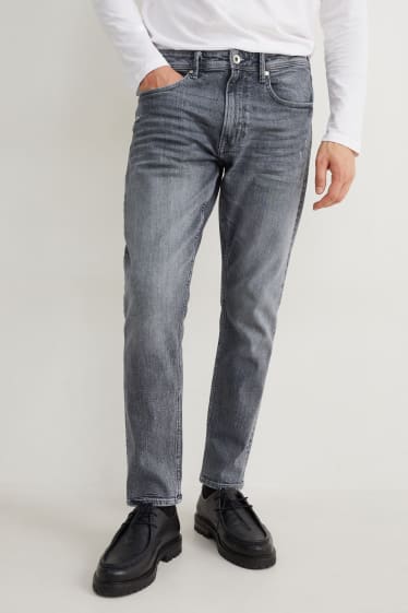 Hommes - Slim tapered jean - LYCRA® - jean gris