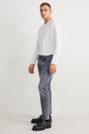 Hommes - Slim tapered jean - LYCRA® - jean gris