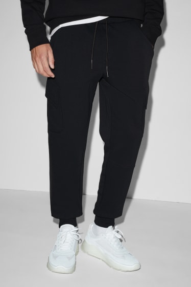 Herren - Cargo-Jogginghose - schwarz