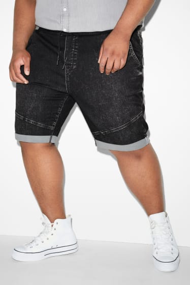 Hommes - Short en jean - noir