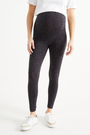 Femmes - Lot de 2 - leggings de grossesse - gris foncé