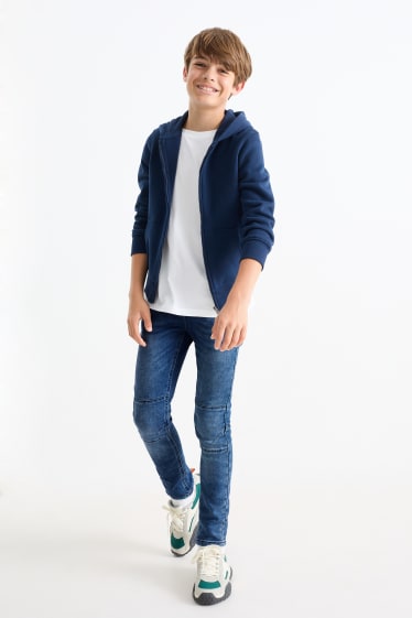 Kinderen: jongens - Slim jeans - jeansblauw