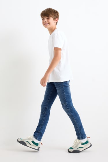 Kinderen: jongens - Slim jeans - jeansblauw