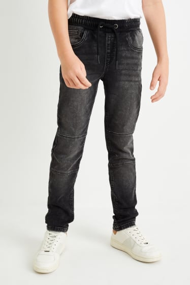 Kinder Buben - Slim Jeans - dunkeljeansgrau