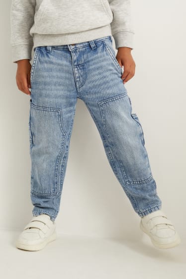 Kinder Buben - Relaxed Jeans - Thermojeans - helljeansblau
