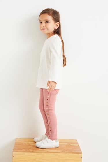 Bambine - Pantaloni termici - rosa