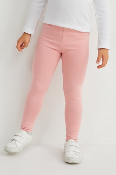 Enfants filles - Lot de 2 - leggings - bleu foncé