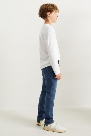 Enfants garçons - Slim jean - jean doublé - jean bleu