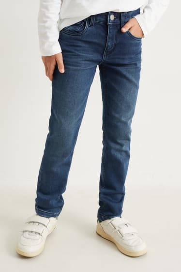 Enfants garçons - Slim jean - jean doublé - jean bleu
