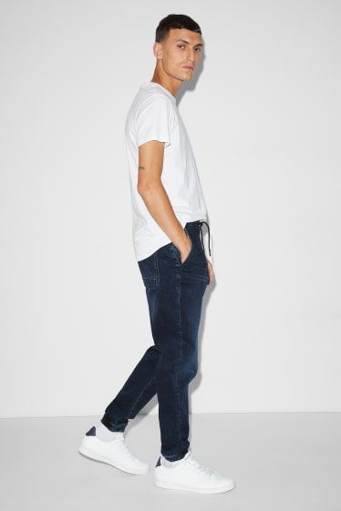 Pánské - Slim jeans - jog denim - LYCRA® - džíny - tmavomodré