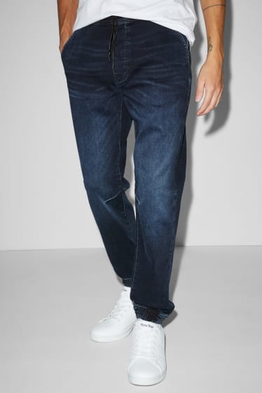 Pánské - Slim jeans - jog denim - LYCRA® - džíny - tmavomodré