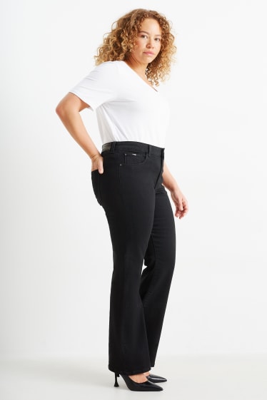 Femmes - Bootcut jean - mid waist - noir