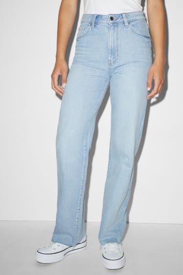 Damen - CLOCKHOUSE - Loose Fit Jeans - High Waist - helljeansblau