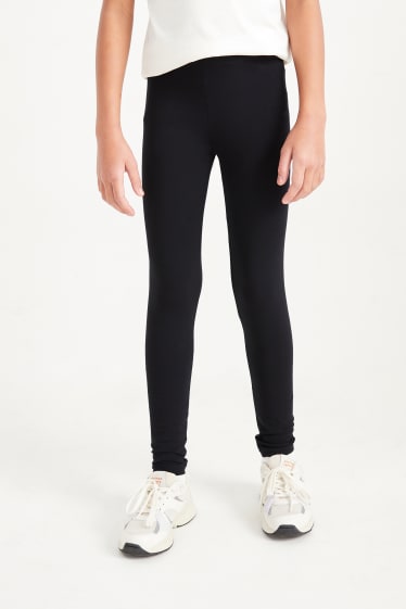 Kinder Mädchen - Multipack 3er - Leggings - schwarz