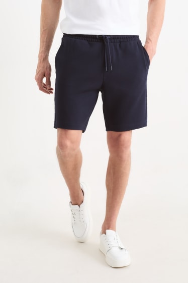 Hommes - Shorts en molleton - bleu foncé