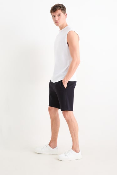 Hommes - Shorts en molleton - bleu foncé