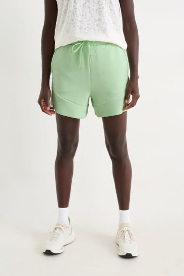 Femmes - Short en molleton de sport - vert menthe