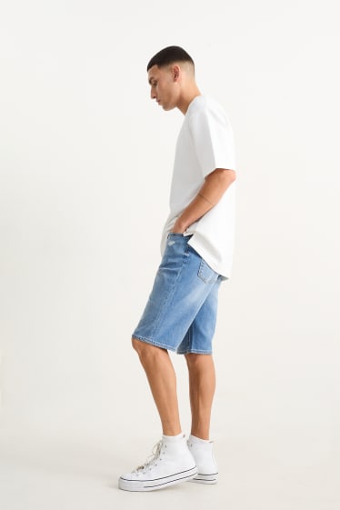 Hommes - Short en jean - jean bleu clair