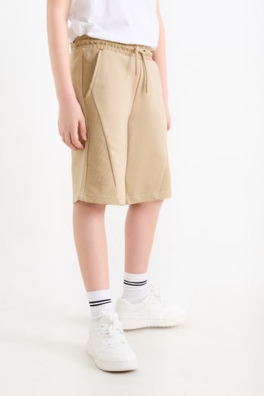 Children - Sweat Bermuda shorts - beige