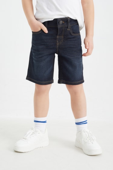 Enfants garçons - Bermuda en jean - bleu foncé