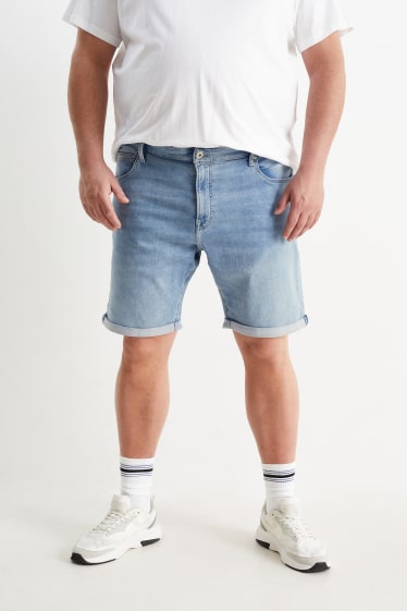 Men - Denim shorts - Flex jog denim - LYCRA® - denim-light blue