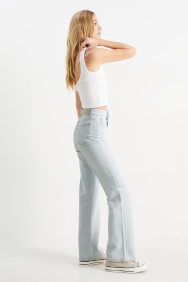 Dames - CLOCKHOUSE - loose fit jeans - high waist - jeanslichtblauw