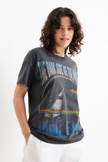 Teens & Twens - CLOCKHOUSE - T-Shirt - Pink Floyd - dunkelgrau
